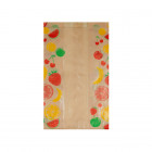 Sachet fruits et légumes en papier kraft 500 g 14 + 9 x 22 cm