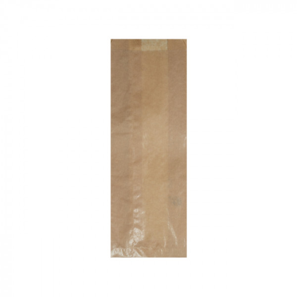 Sac 2 baguettes tradition en papier kraft 12 + 6 x 32 cm