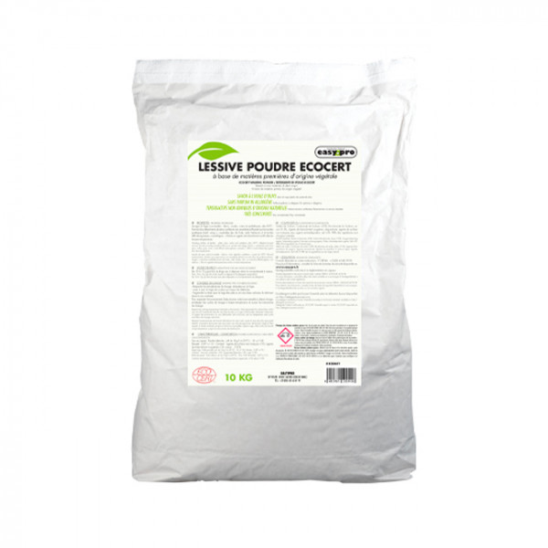 Lessive en poudre professionnelle certifiée Ecocert