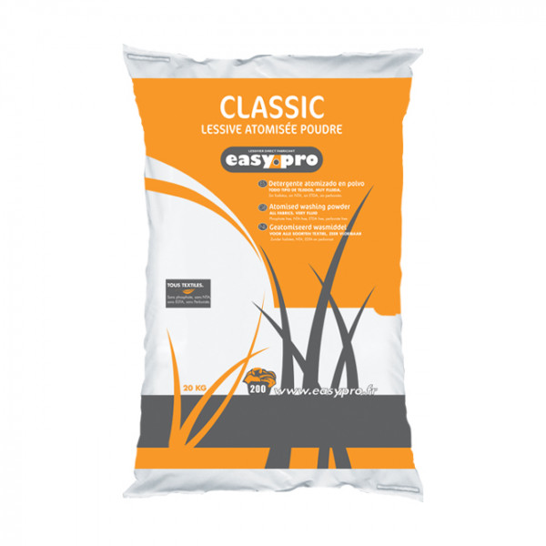 Lessive en poudre pour le lavage courant du linge professionnel