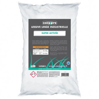 Lessive poudre industrielle super activée 25 kg