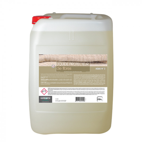 Bidon de liquide professionnel protecteur de fibres textiles