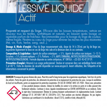 Lessive liquide Actif - Vendue en cuve de 1000 kg
