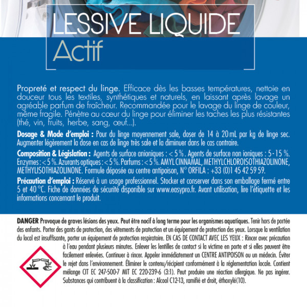 Lessive liquide pro pas chère