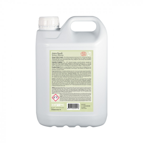 Lessive liquide élaborée avec des matières premières d’origine végétale