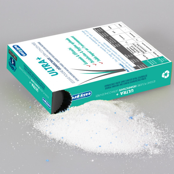 Lessive en poudre hyper concentrée et désinfectante