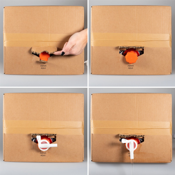 Bag in box en carton pour assouplissant liquide