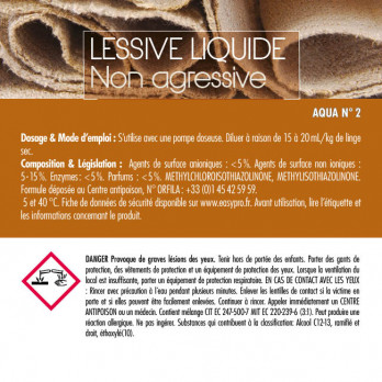 Lessive non agressive Aqua n°2 20 L