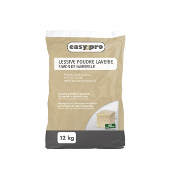 Lessive poudre laverie automatique Savon de Marseille 12 kg