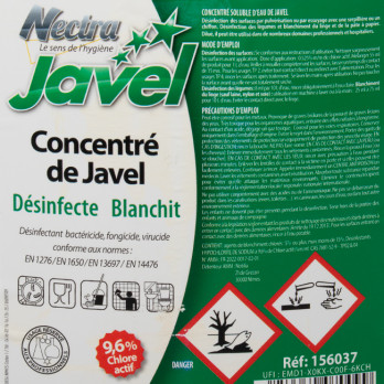 Concentré de Javel 9,6 % 5 L