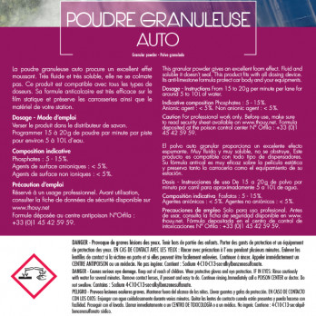 Poudre granuleuse auto 25 kg