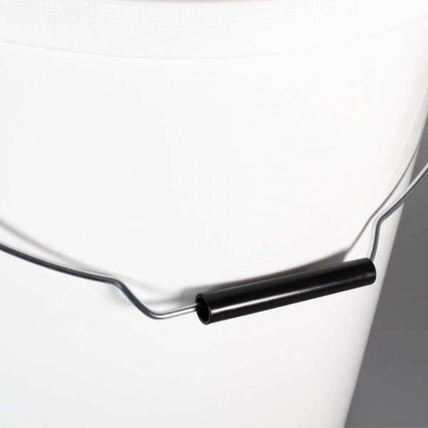Seau vide blanc opaque avec couvercle 19 L Q10029