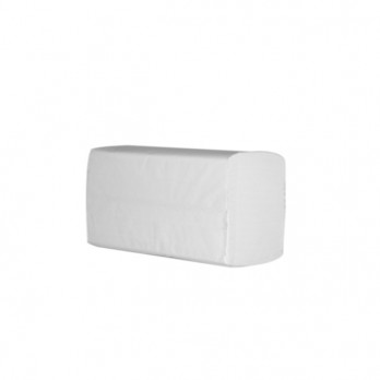 Essuie-mains enchevêtré plié V - Pure ouate 2 plis - 15 x 200 feuilles 20,5 x 20 cm