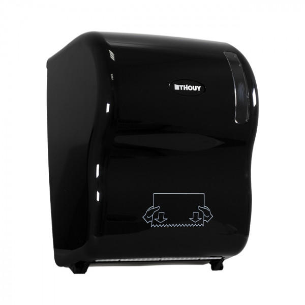 Distributeur essuie-mains automatique en ABS noir