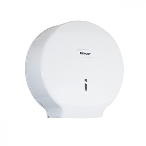 Dérouleur papier toilette maxi jumbo blanc ABS