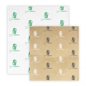 Papier ingraissable personnalisé kraft ou blanc