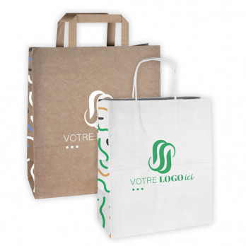 Sacs à poignées en papier personnalisés