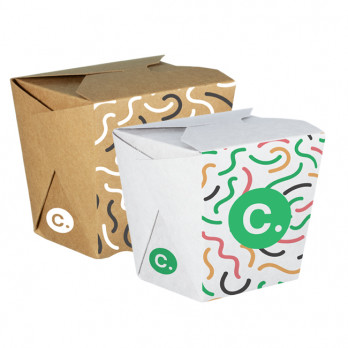 Pots à pâtes en carton personnalisés