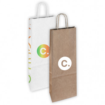 Sacs à bouteilles en papier personnalisés