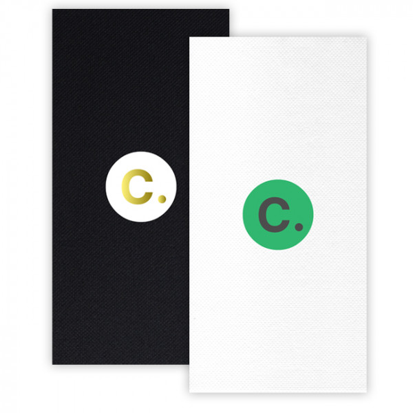 Serviettes en papier pliées en 6 ou en 8 personnalisées avec logo