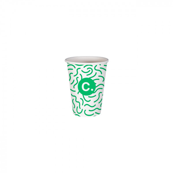 Gobelet 7 Oz 100% carton 0% plastique personnalisé - Impression jusqu'à 3 couleurs