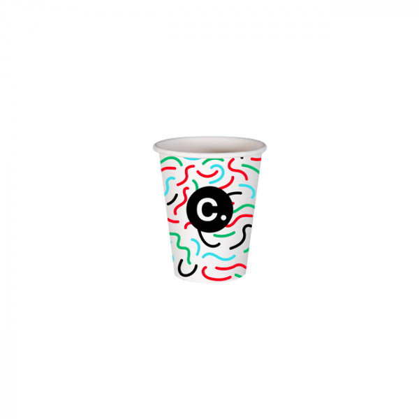 Gobelet 8 Oz en carton personnalisé - Impression jusqu'à 5 couleurs