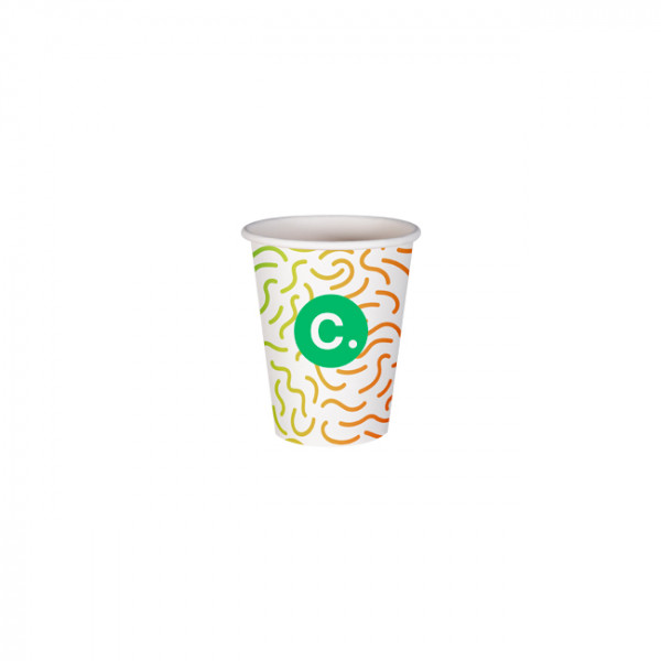 Gobelet 8 Oz en carton personnalisé - Impression couleurs illimitées