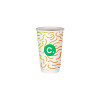 Gobelet 16 Oz en carton double paroi personnalisé - Impression couleurs illimitées