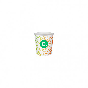 Gobelet 4 Oz 100% carton 0% plastique personnalisé - Impression couleurs illimitées