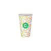 Gobelet 16 Oz 100% carton 0% plastique personnalisé - Impression couleurs illimitées