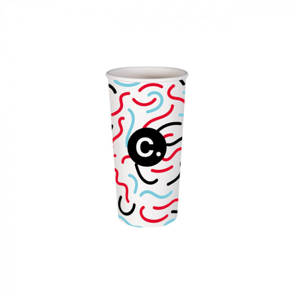 Gobelet 22 Oz en carton personnalisé - Impression jusqu'à 5 couleurs