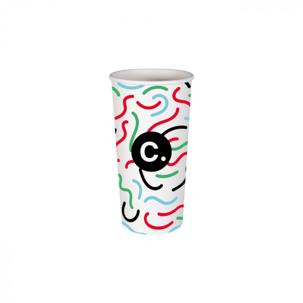 Gobelet 22 Oz en carton personnalisé - Impression jusqu'à 5 couleurs
