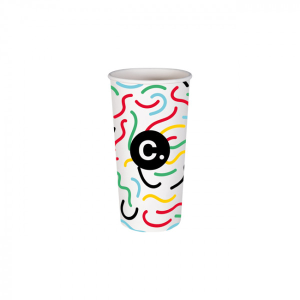 Gobelet 22 Oz en carton personnalisé - Impression jusqu'à 5 couleurs