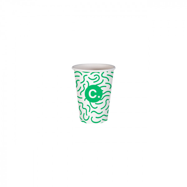 Gobelet 6 Oz 100% carton 0% plastique personnalisé - Impression jusqu'à 3 couleurs