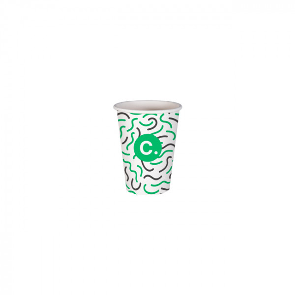 Gobelet 6 Oz 100% carton 0% plastique personnalisé - Impression jusqu'à 3 couleurs