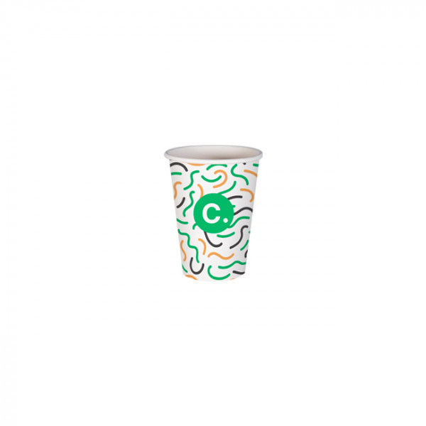 Gobelet 6 Oz 100% carton 0% plastique personnalisé - Impression jusqu'à 3 couleurs