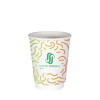 Gobelet 12 Oz 100% carton 0% plastique double paroi personnalisé - Impression couleurs illimitées