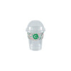 Gobelet à milkshake personnalisé en PET avec couvercle dôme 25 cL - Impression jusqu'à 4 couleurs
