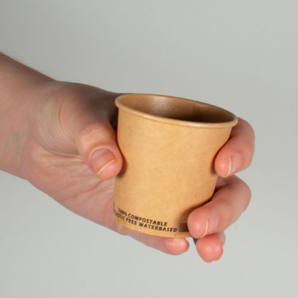 Gobelet en carton kraft 12 cL 10 cL pour expresso