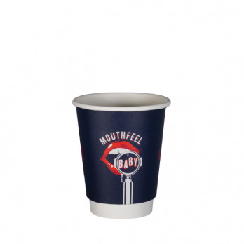 Gobelet 8 Oz en carton double paroi personnalisé - Impression couleurs illimitées