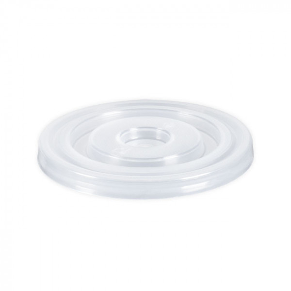 Couvercle réutilisable pour gobelet Ø 7,35 cm avec trou.