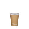 Gobelet 100% carton kraft 0% plastique 6 Oz