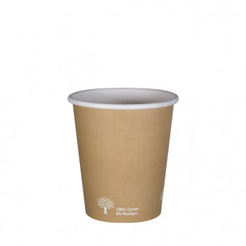 Gobelet 100% carton kraft 0% plastique 8 Oz