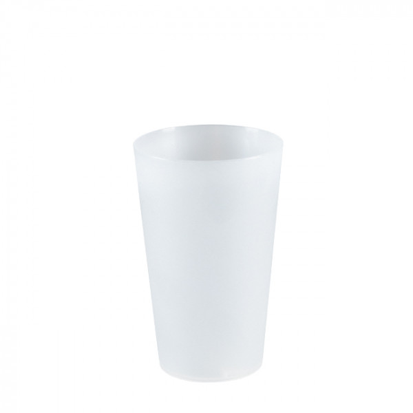 Gobelet réutilisable translucide 33 cL jaugé à 25 cL