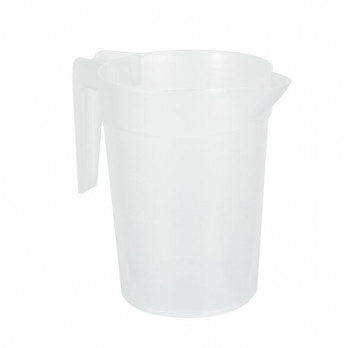 Carafe réutilisable en plastique translucide jaugée 1 L