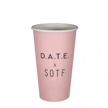 Gobelet 16 Oz 100% carton 0% plastique personnalisé - Impression jusqu'à 3 couleurs
