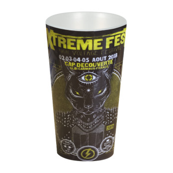 Gobelet réutilisable 60 cL personnalisé - Impression IML couleurs illimitées