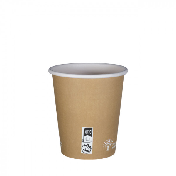 Gobelet écolo carton 100% sans plastique 6 Oz - DISPONIBLE EN MAI.