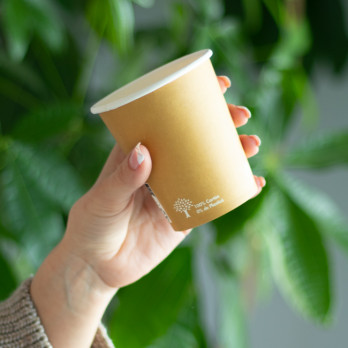 Gobelet 100% carton kraft 0% plastique 8 Oz