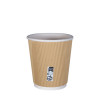 Éco-gobelets en carton, 4oz, triple paroi ou Gobelets carton 100% kraft, sans plastique, 4oz.